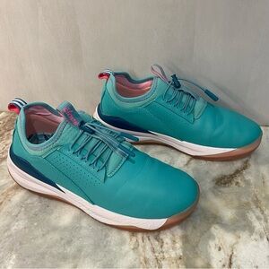 Clove Pacific Palm Nursing Sneakers Teal Pink W8.5 M7 Limited Ed.